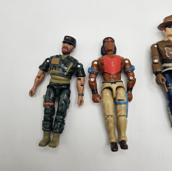 Four vintage 90s 80s The Corps Lanard action figures - Picture 3 of 10